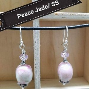 Sterling silver and peace Jade